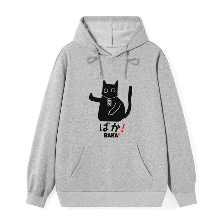 Japanese Baka Cat Classic Hoodie