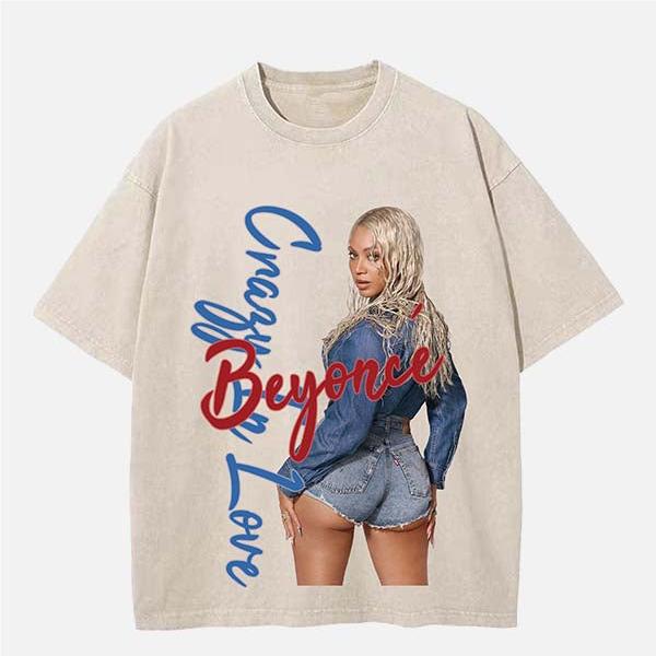 Beyonce Vintage Washed Crew Neck T-Shirt