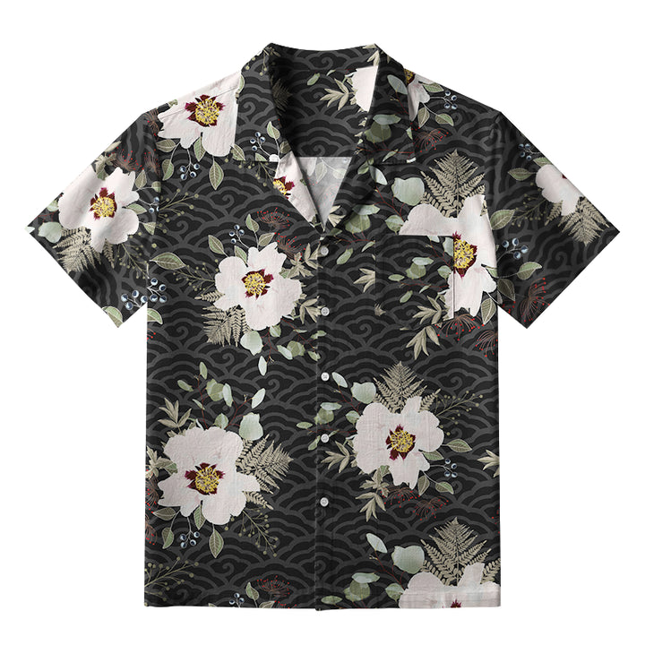 Flowers Blooming On Ripples Aloha Hawaiian Shirt