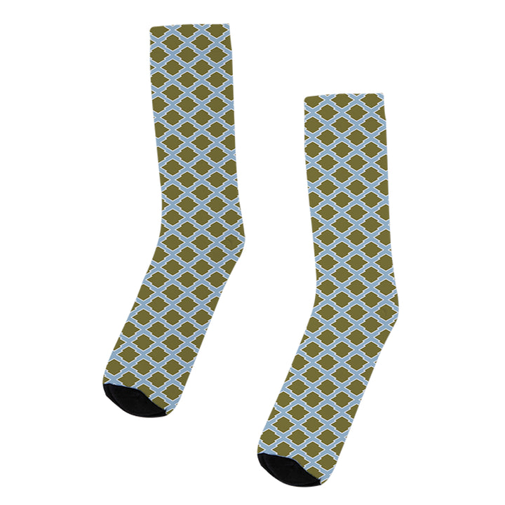 Rhombus Staggered Pattern Socks