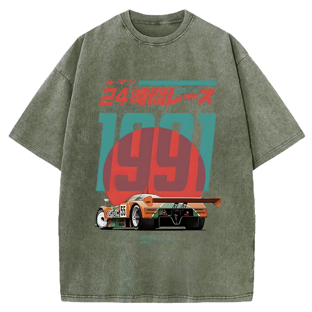 Mazda 787b Washed Crew Neck T-shirt