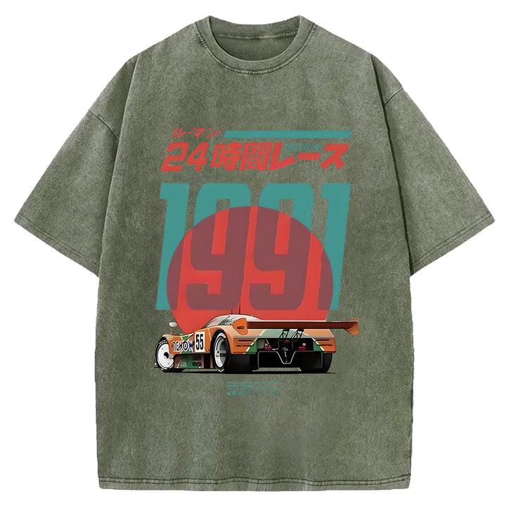 Mazda 787b Washed Crew Neck T-shirt