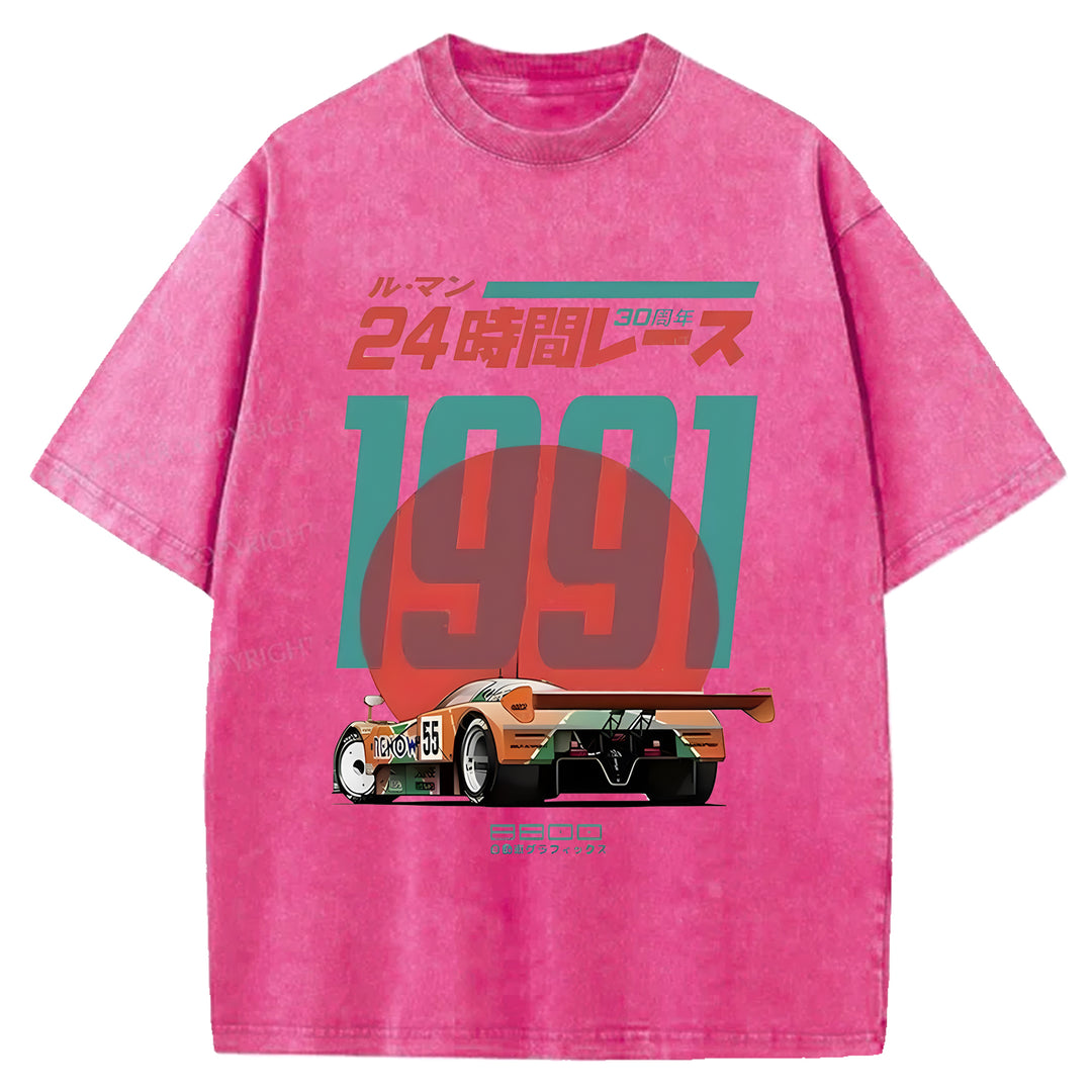 Mazda 787b Washed Crew Neck T-shirt