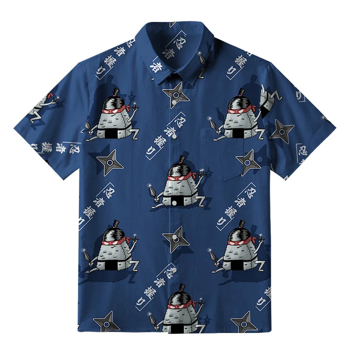 Ninja Onigiri Button-up Shirt