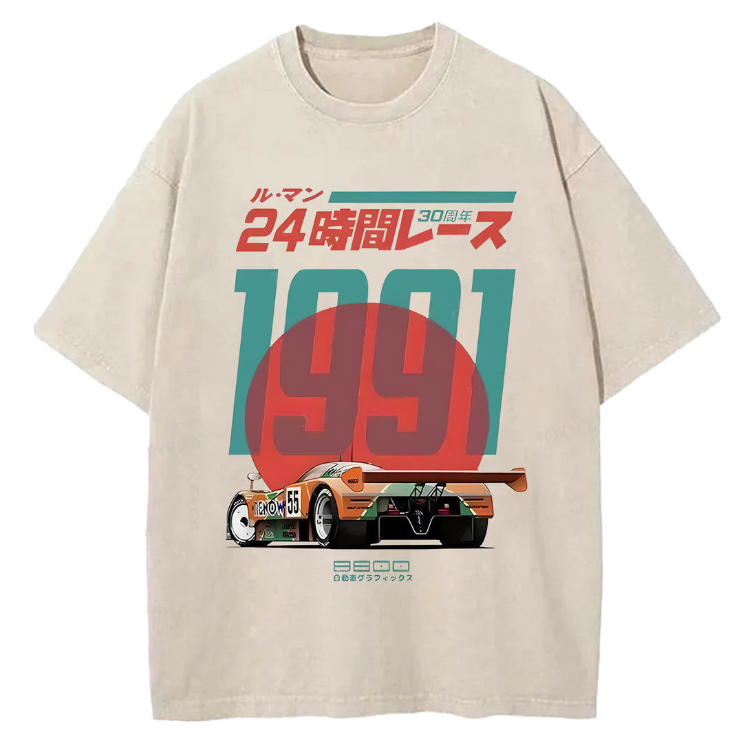 Mazda 787b Washed Crew Neck T-shirt