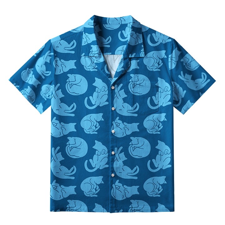 Cats In Different Actions Aloha Hawaiian Shirt