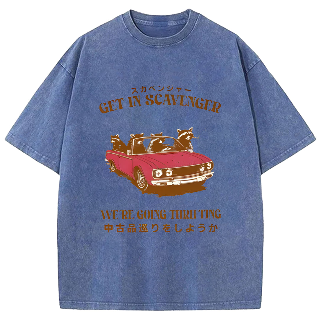 Get In Scavenger Washed Crew Neck T-Shirt