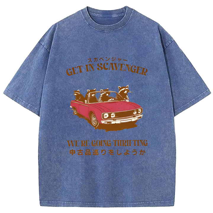 Get In Scavenger Washed Crew Neck T-Shirt