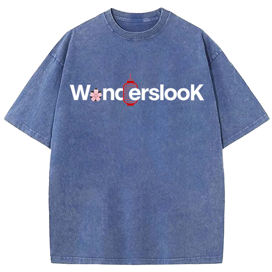 WondersLook Washed Crew Neck T-Shirt