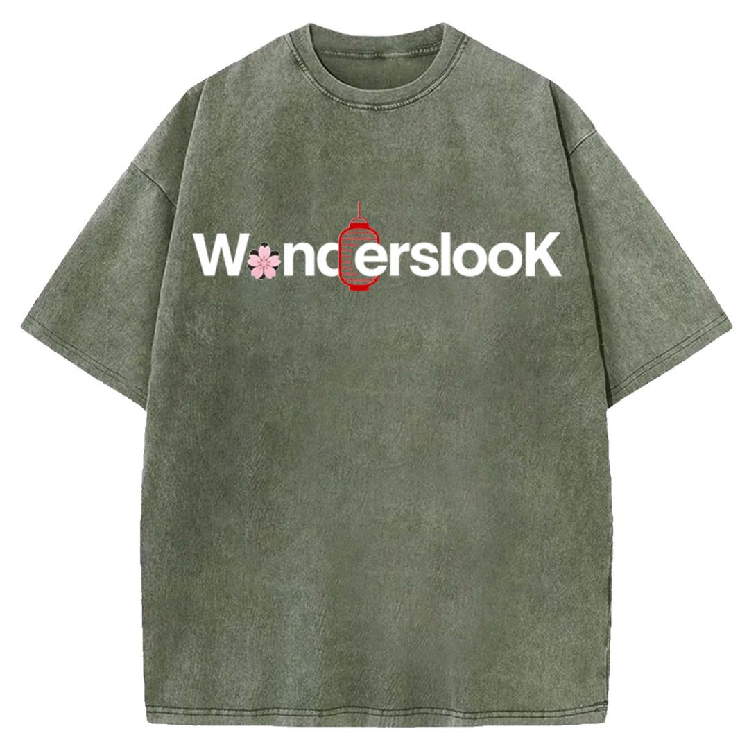 WondersLook Washed Crew Neck T-Shirt