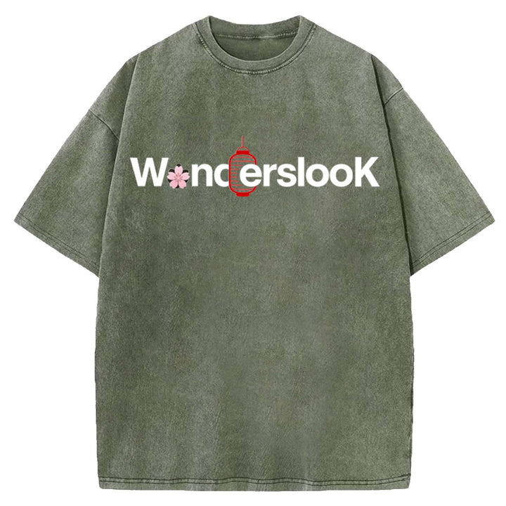 WondersLook Washed Crew Neck T-Shirt