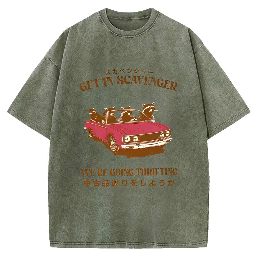 Get In Scavenger Washed Crew Neck T-Shirt