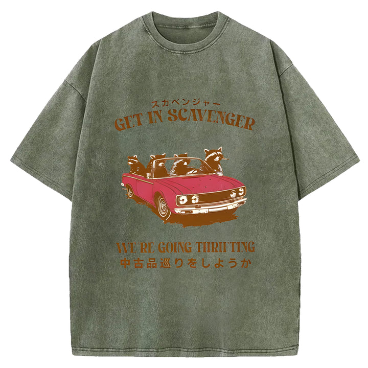 Get In Scavenger Washed Crew Neck T-Shirt