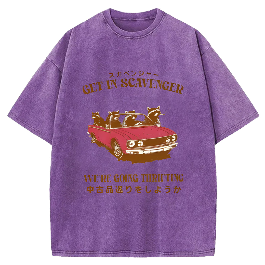Get In Scavenger Washed Crew Neck T-Shirt