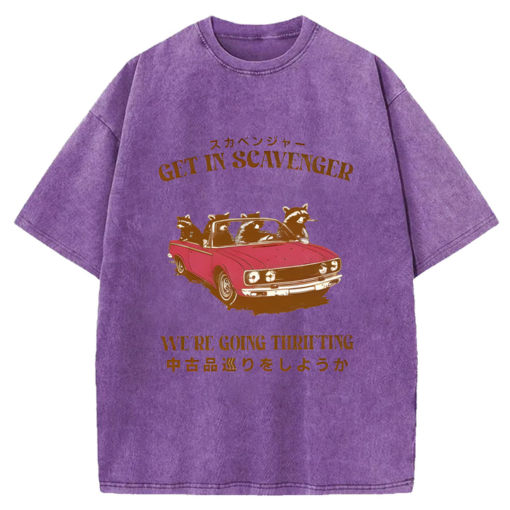 Get In Scavenger Washed Crew Neck T-Shirt