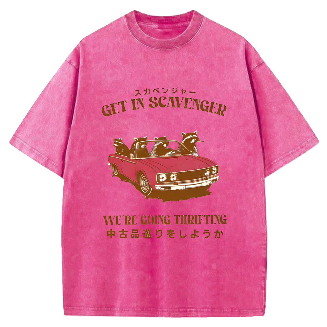 Get In Scavenger Washed Crew Neck T-Shirt
