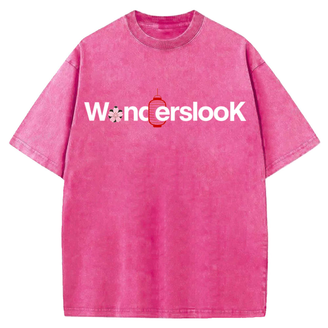 WondersLook Washed Crew Neck T-Shirt