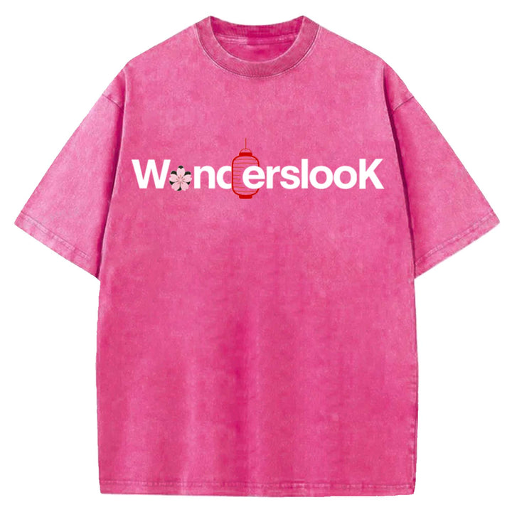 WondersLook Washed Crew Neck T-Shirt