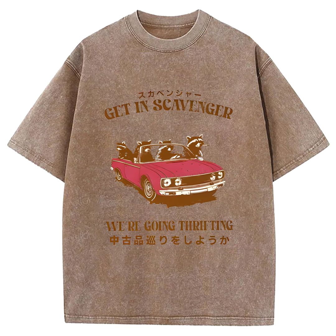 Get In Scavenger Washed Crew Neck T-Shirt