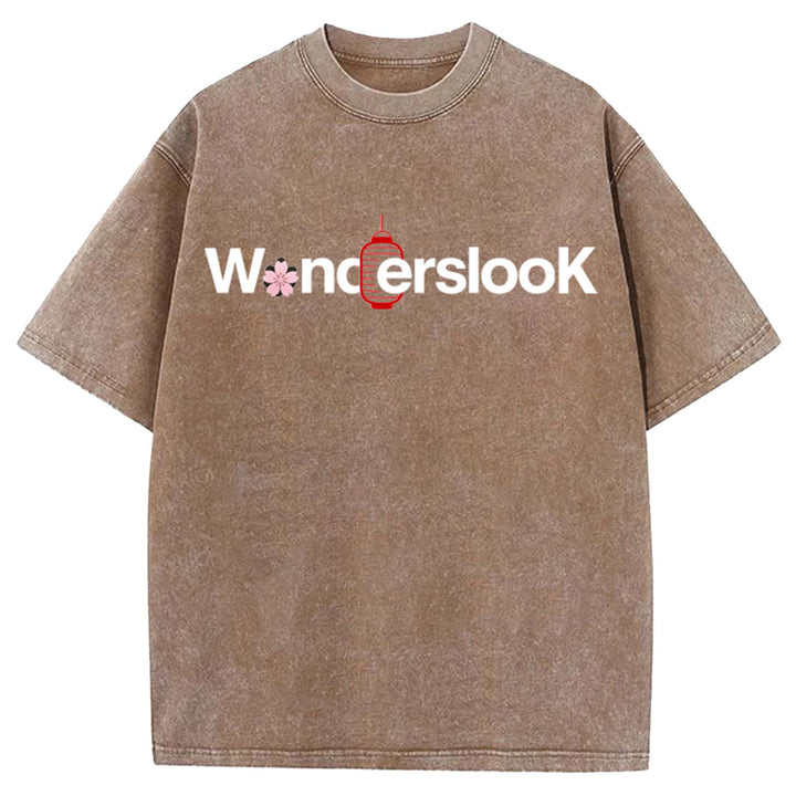 WondersLook Washed Crew Neck T-Shirt