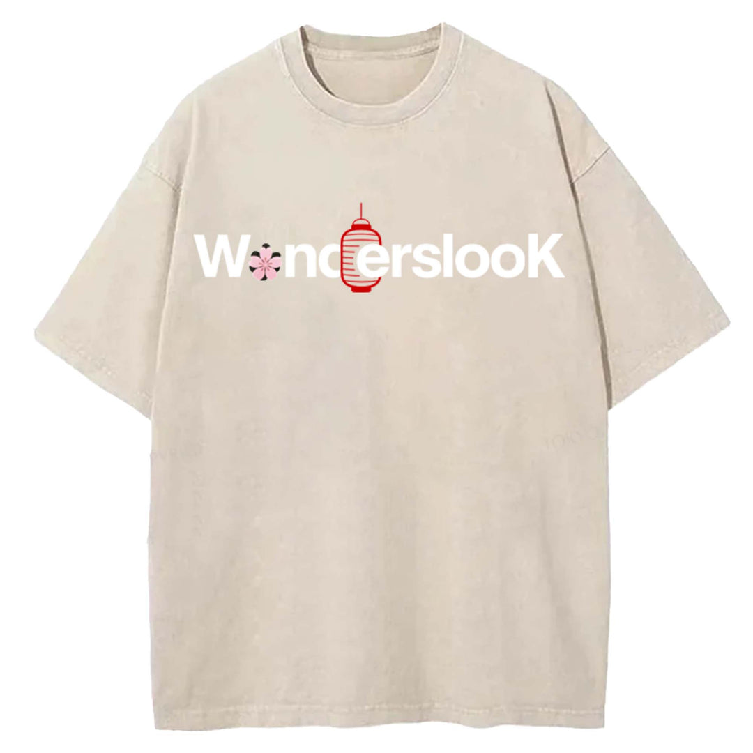 WondersLook Washed Crew Neck T-Shirt