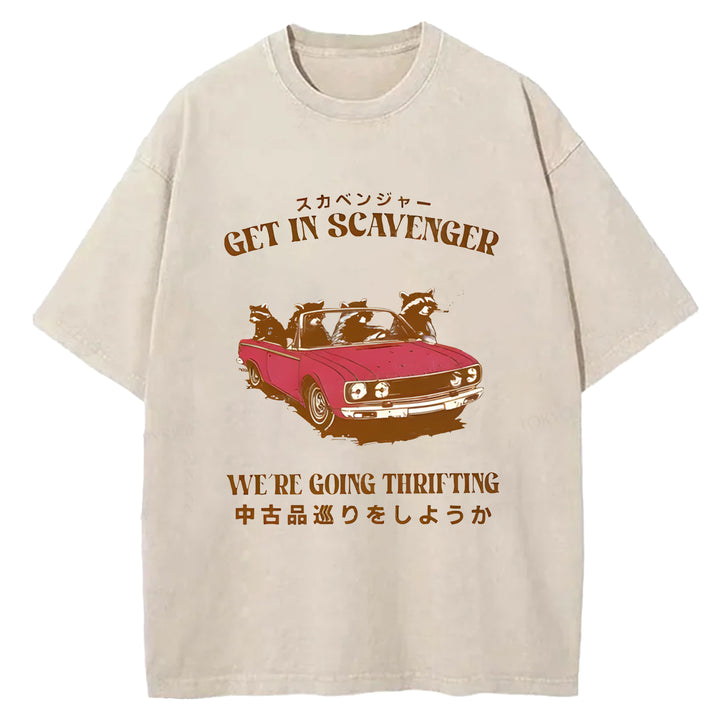 Get In Scavenger Washed Crew Neck T-Shirt