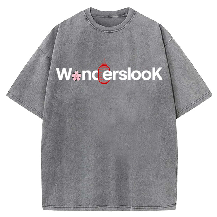 WondersLook Washed Crew Neck T-Shirt