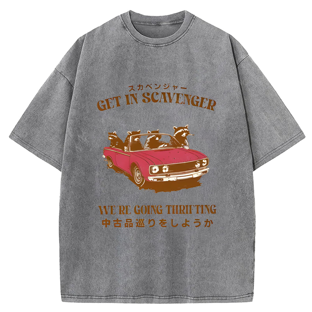 Get In Scavenger Washed Crew Neck T-Shirt