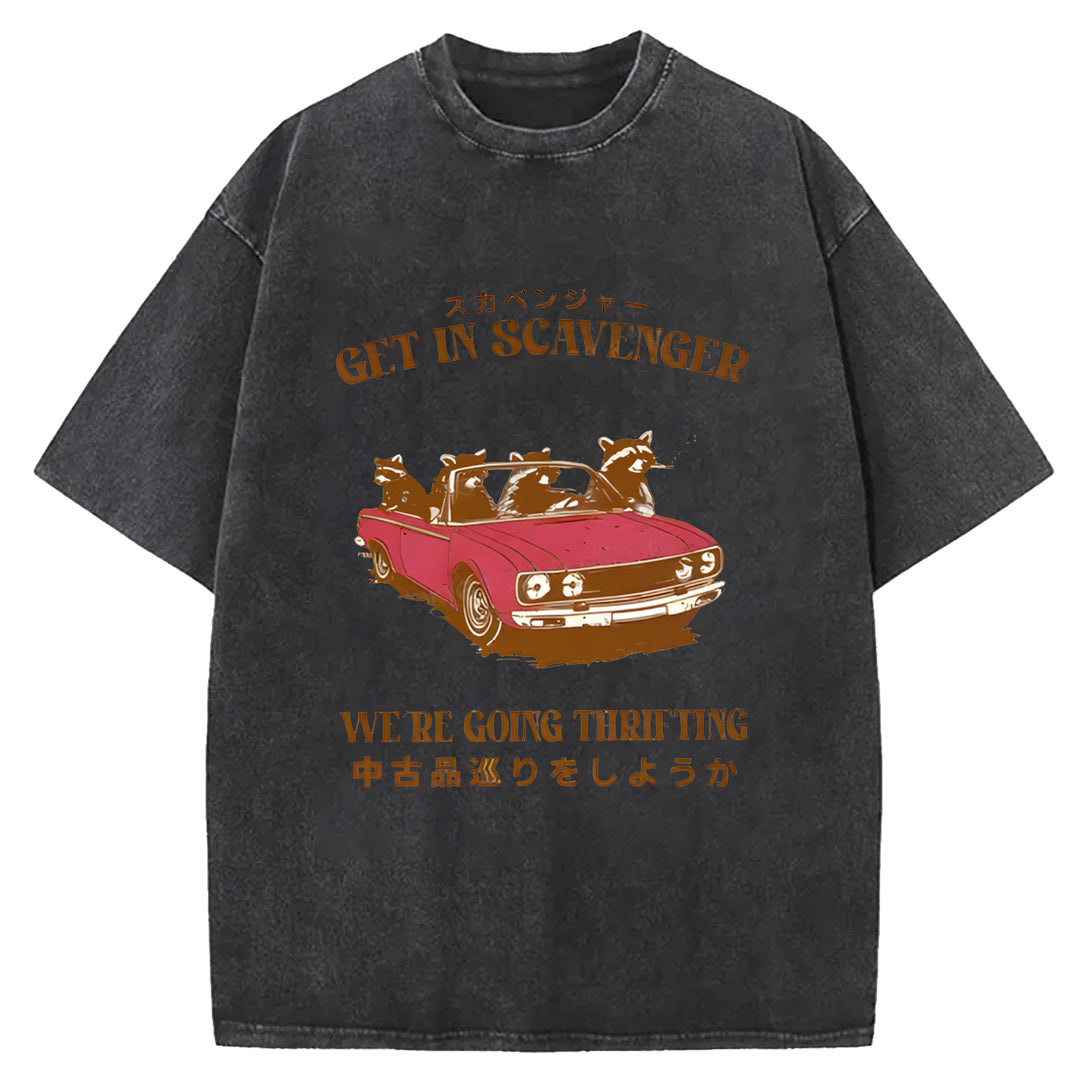 Get In Scavenger Washed Crew Neck T-Shirt