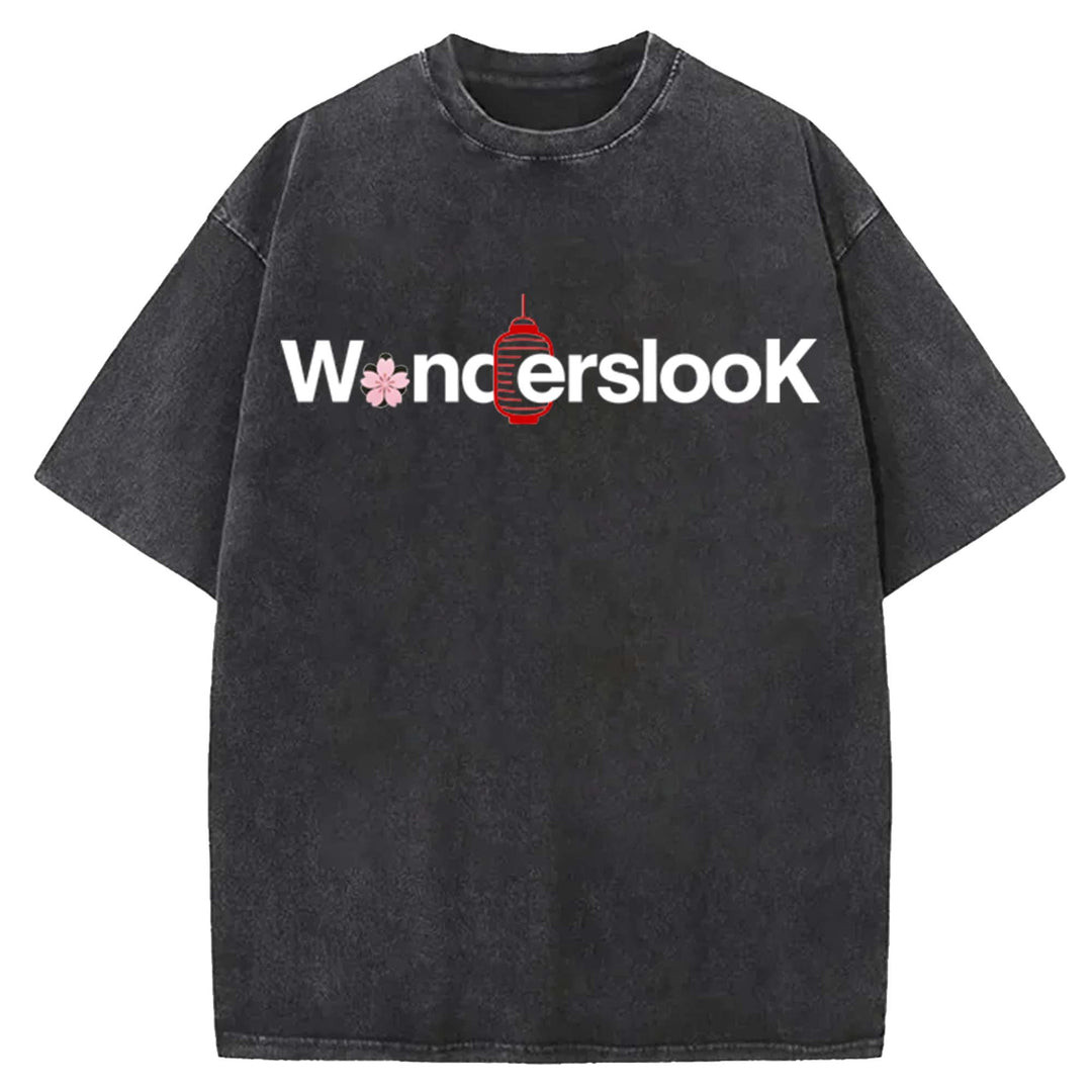 WondersLook Washed Crew Neck T-Shirt