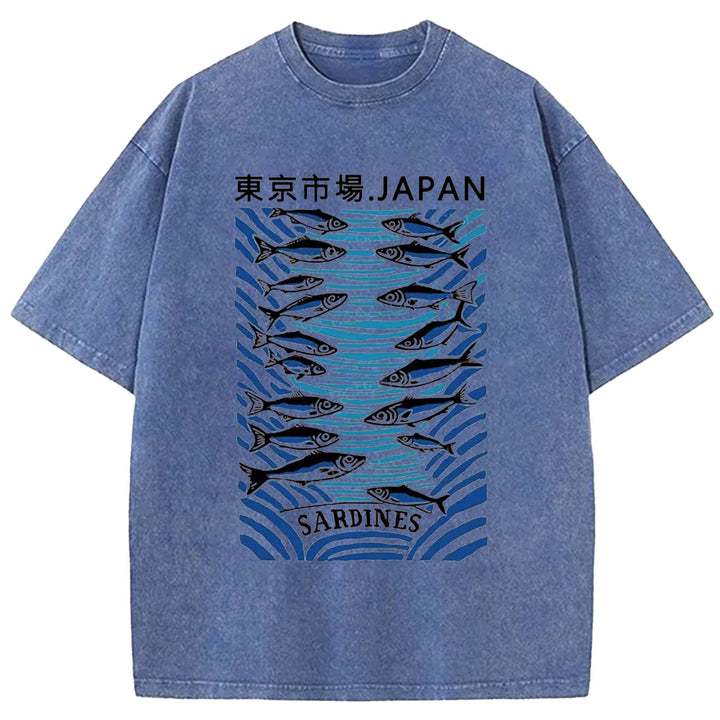 Tokyo Market Washed Crew Neck T-Shirt