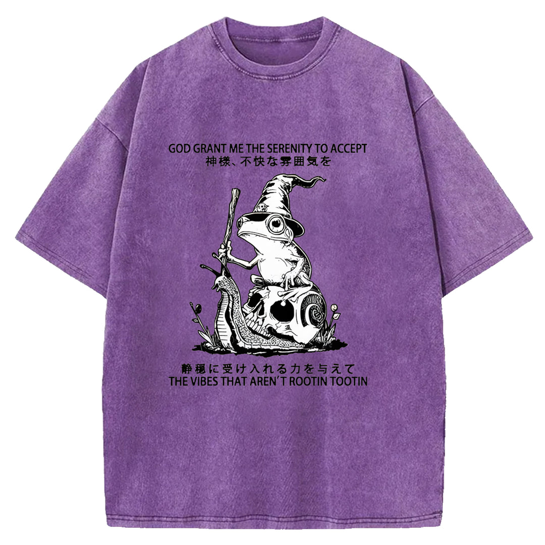 God Grant Me The Serenity Washed Crew Neck T-Shirt