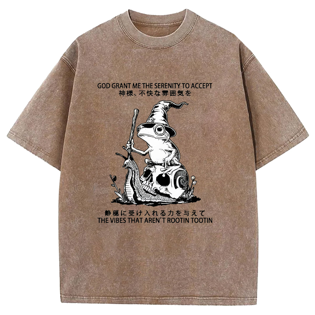 God Grant Me The Serenity Washed Crew Neck T-Shirt