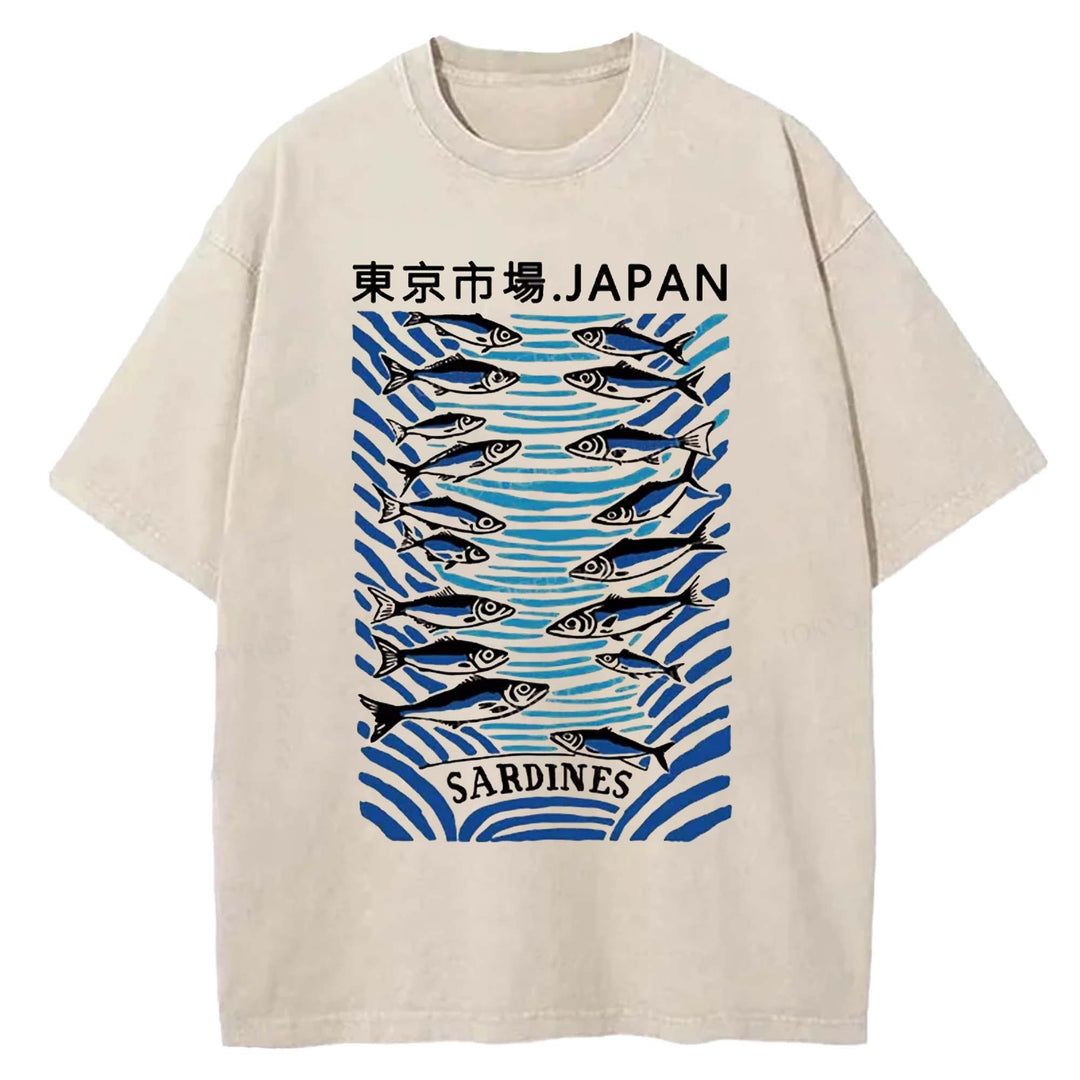 Tokyo Market Washed Crew Neck T-Shirt