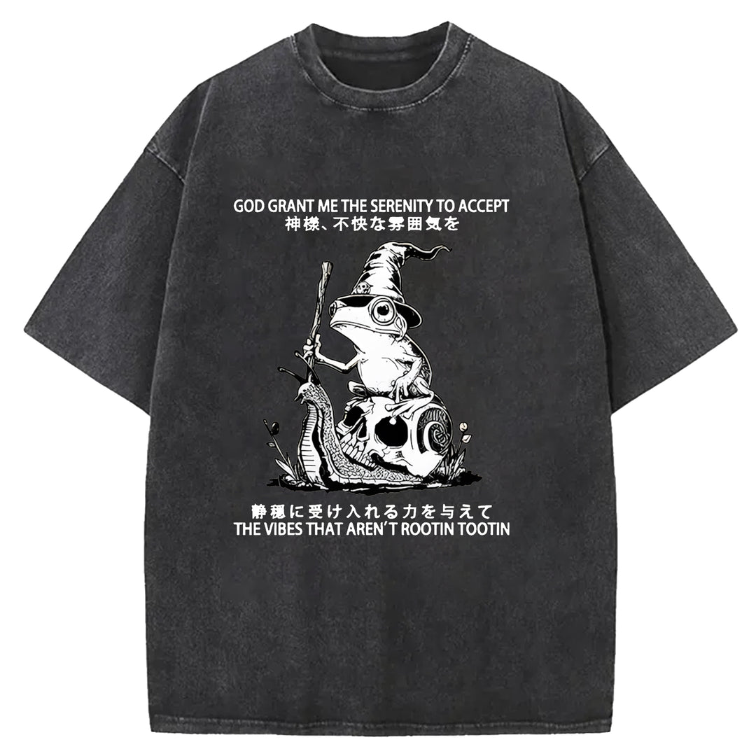 God Grant Me The Serenity Washed Crew Neck T-Shirt