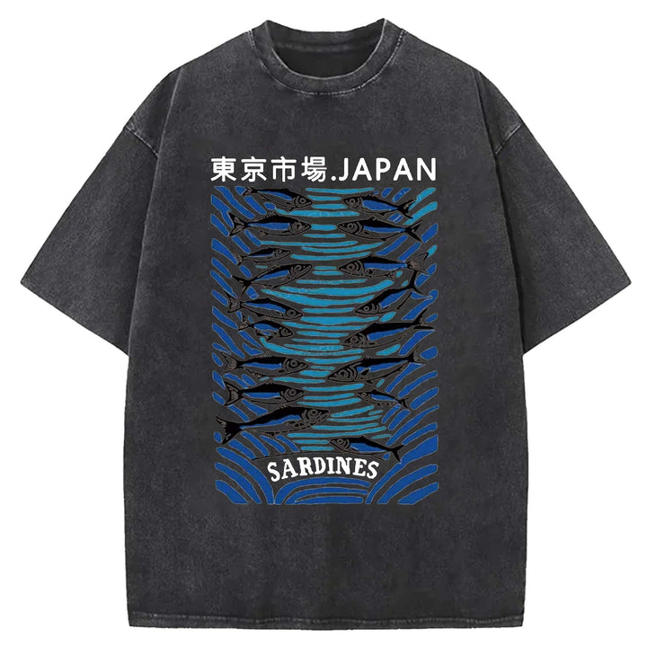 Tokyo Market Washed Crew Neck T-Shirt