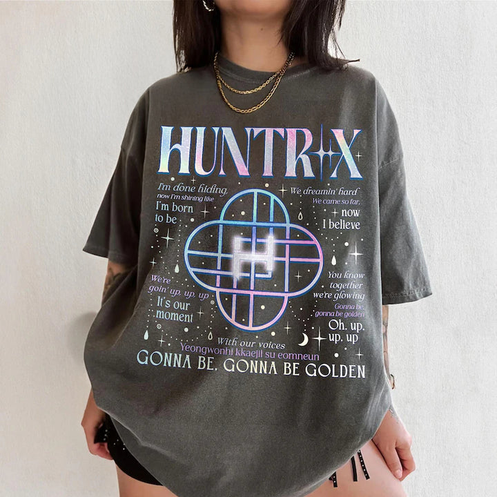 Gonna Be Gonna Be Golden Huntrix Crew Neck T-shirt