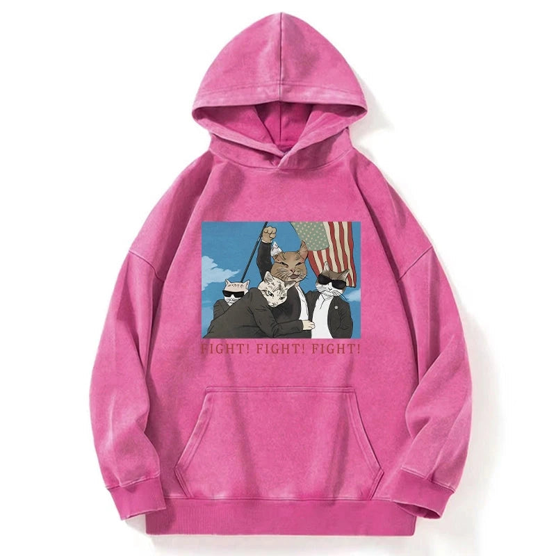 The Great Fight Cat Washed Hoodie