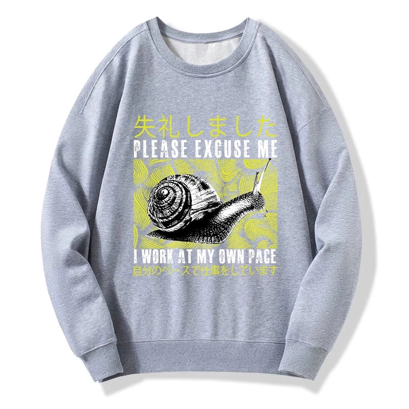 Snails That Work According To Their Own Rules Sweatshirt