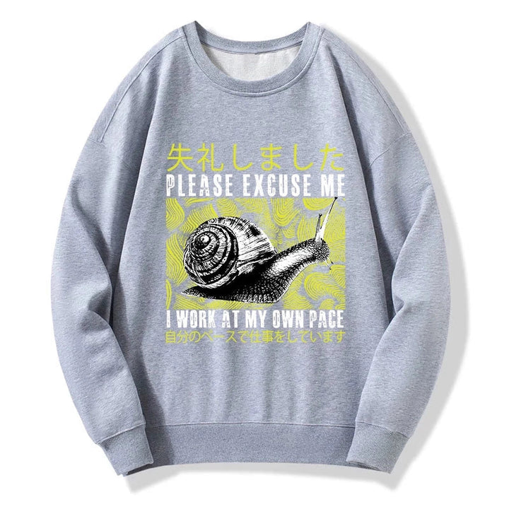 Snails That Work According To Their Own Rules Sweatshirt