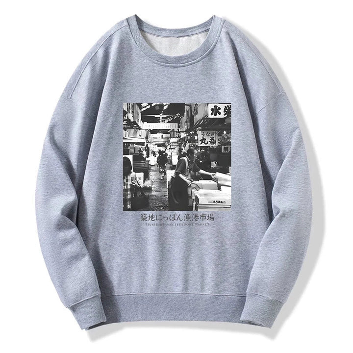 Tsukiji Fish Market Photo Sweatshirt