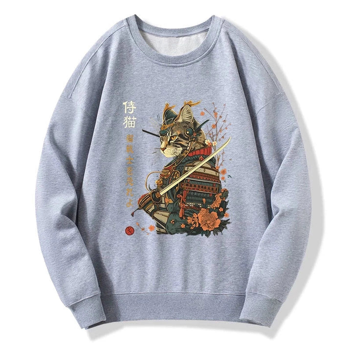 Cat Samurai Japanese Art Sweatshirt