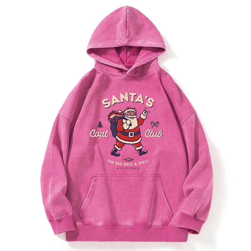 Santa's Coal Club Japan Washed Hoodie
