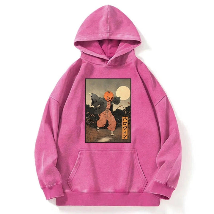 Japanese Pumpkin Monster Washed Hoodie
