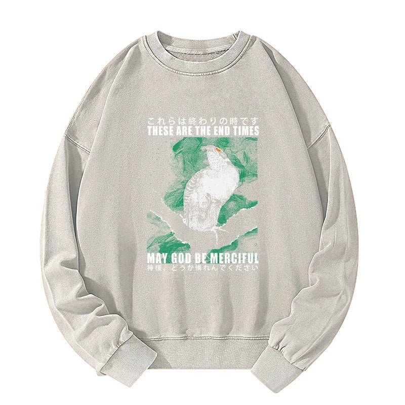 These Are The End Bird Washed Sweatshirt