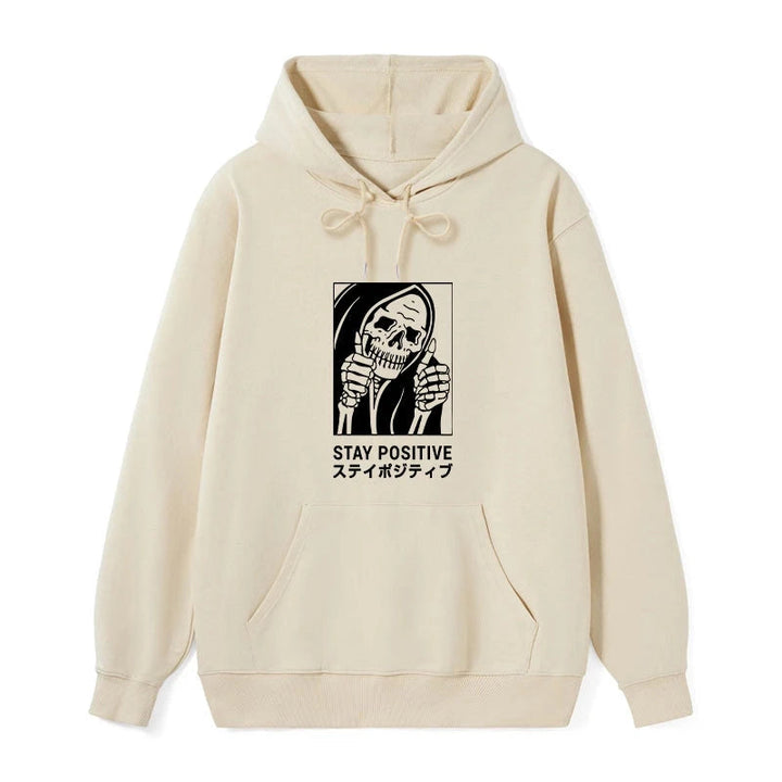 Stay Positive Skeleton Classic Hoodie