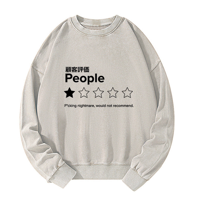 Evaluation People Washed Sweatshirt