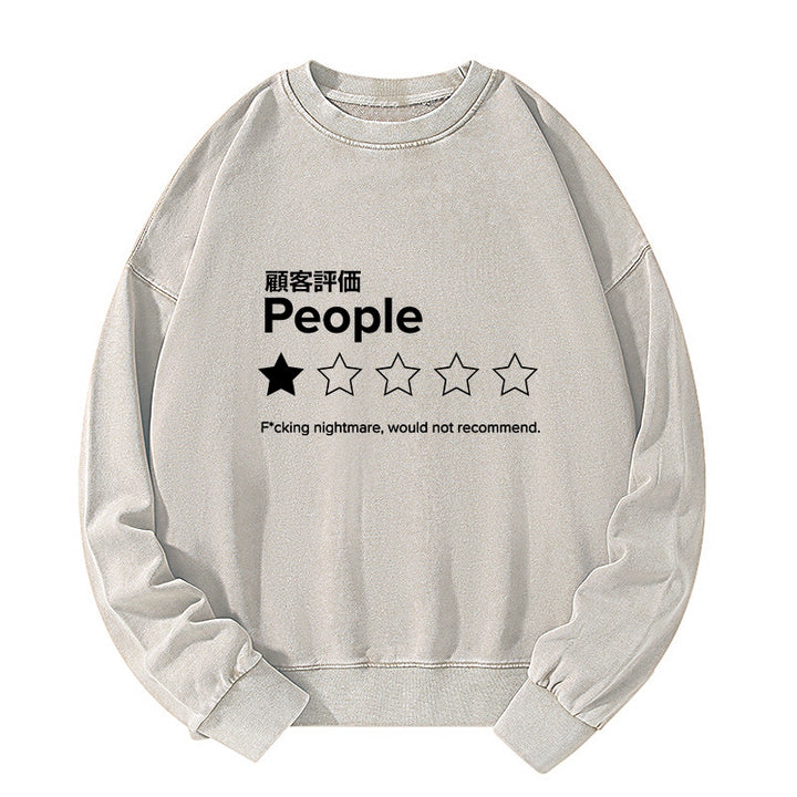 Evaluation People Washed Sweatshirt