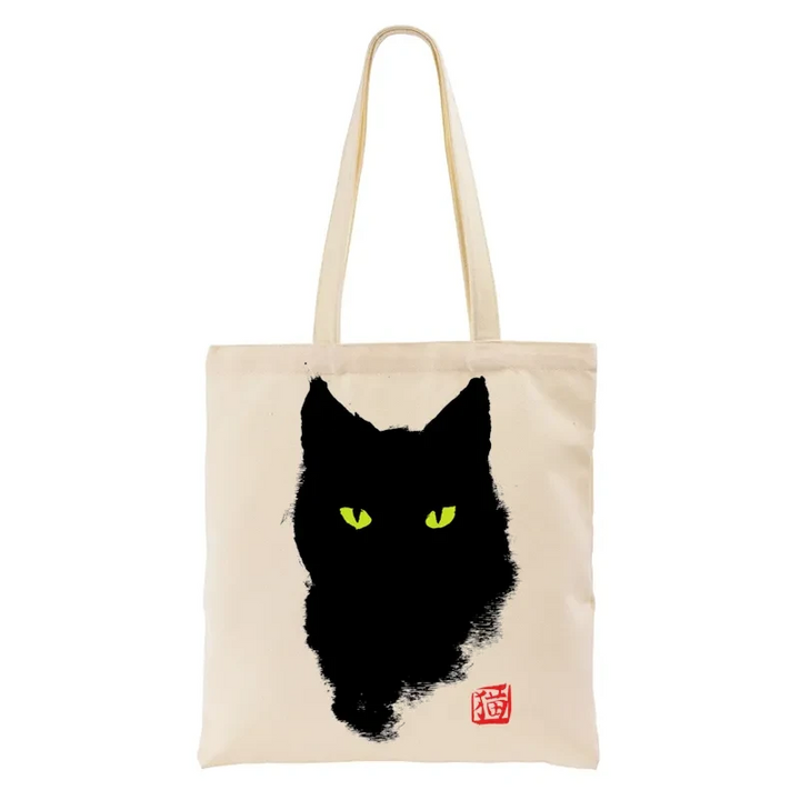 Cat Sharp Gaze Tote Bag