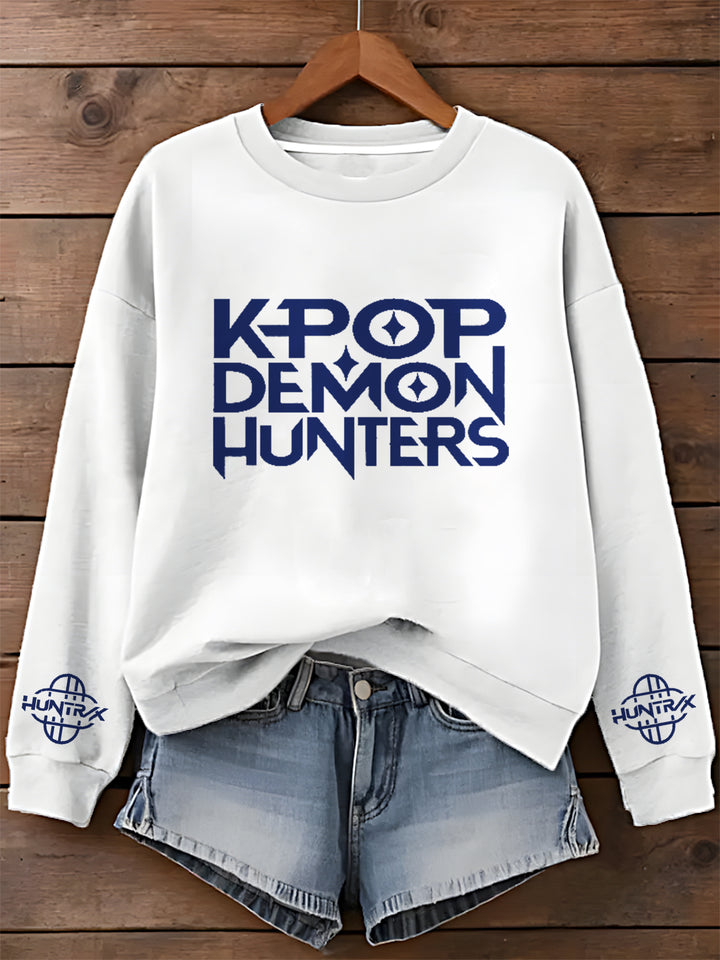 Demon Hunter Huntrix Printed Long Sleeve Casual Top